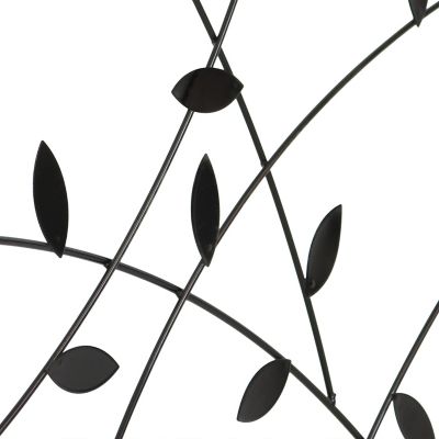 Image showing 5 th Sunnydaze Decor 10 ft. Modern Leaves and Vines Steel Garden Border Fence Panels, 5-Pack