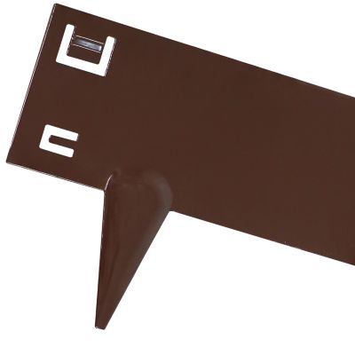 Image showing 5 th Sunnydaze Decor 42 in. Metal Landscape Edging Border Sections, Brown, 5-Pack