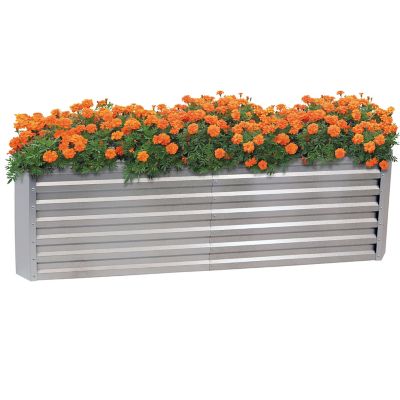 Sunnydaze Decor Galvalume Steel Raised Garden Bed