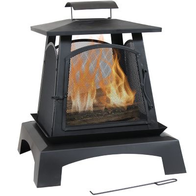 Sunnydaze Decor Pagoda Style Steel Enclosed Outdoor Fireplace Heater,  KF-499 at Tractor Supply Co.
