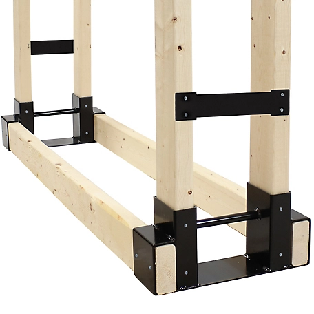 Sunnydaze Decor Adjustable Steel Log Rack Brackets with Accessory Kit, QX-047-3PK