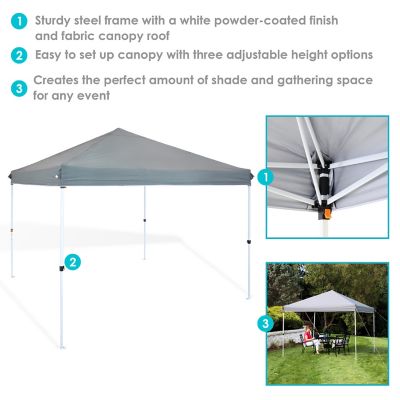 Image showing  Standard Pop Up Canopy with Carry Bag - 12' x 12' - Gray