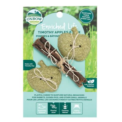Oxbow Animal Health Enriched Life Pet Chew, Timothy Apples and Stix