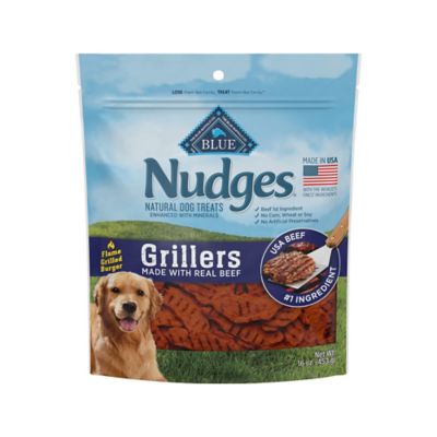 BLUE Nudges Beef Flavor Grillers Natural Dog Treats, 16 oz.