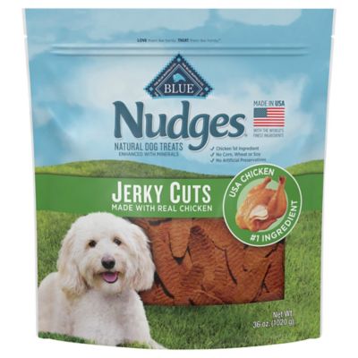 BLUE Nudges Chicken Flavor Jerky Cuts Natural Dog Treats, 36 oz.