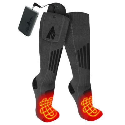 ActionHeat Wool 3.7V Rechargeable Heated Socks 2.0 with Remote, AH-SK-3V-W