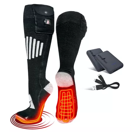 ActionHeat 5V Cotton Battery Heated Socks AH-SK-5V-C Men's Boot Socks