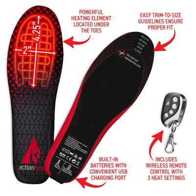 Image showing  3V Rechargeable Heated Insoles with Remote
