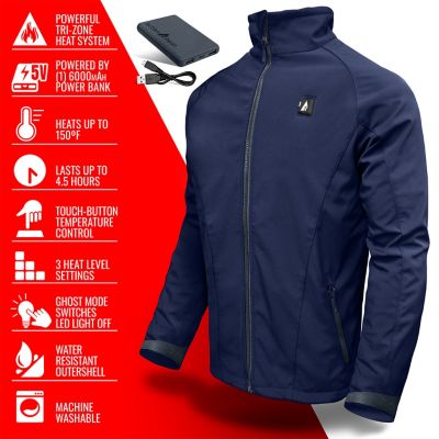 Image showing  Men's 5V Battery Heated Softshell Jacket
