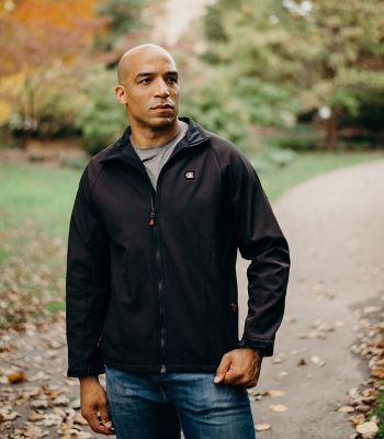 Image showing  Men's 5V Battery Heated Softshell Jacket