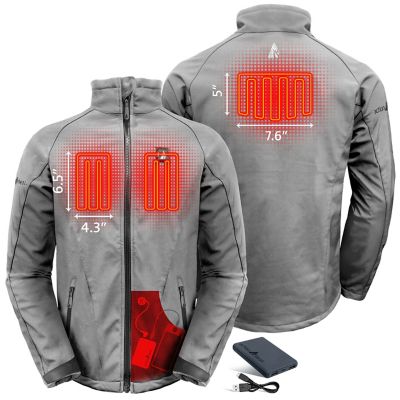 Image showing  Men's 5V Battery Heated Softshell Jacket