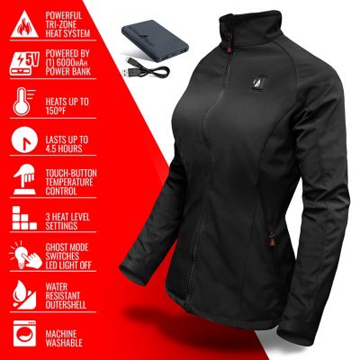 Image showing  Women's 5V Battery Heated Softshell Jacket