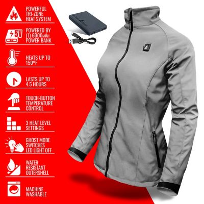 Image showing  Women's 5V Battery Heated Softshell Jacket