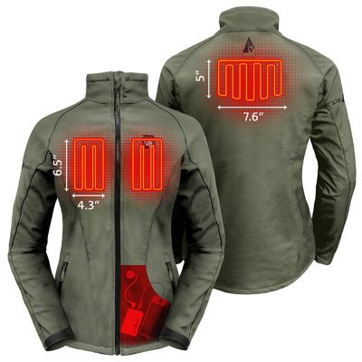 Image showing 2 th ActionHeat Women's 5V Battery Heated Softshell Jacket
