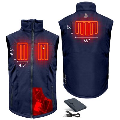 Image showing  Men's 5V Battery Heated Softshell Vest