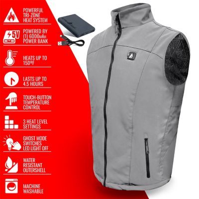 Image showing 4 th ActionHeat Men's 5V Battery Heated Softshell Vest