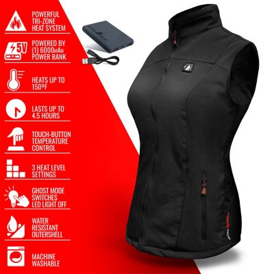 Image showing  Women's 5V Battery Heated Softshell Vest
