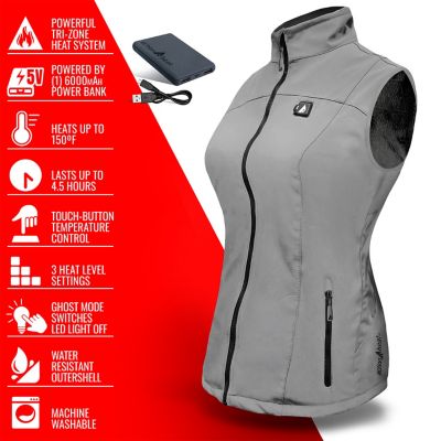Image showing  Women's 5V Battery Heated Softshell Vest