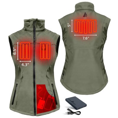 Image showing  Women's 5V Battery Heated Softshell Vest