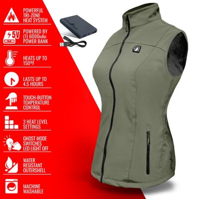 Image showing  Women's 5V Battery Heated Softshell Vest