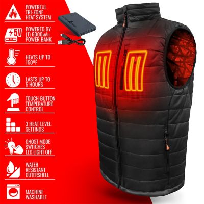 Image showing  Men's 5V Battery Heated Puffer Vest