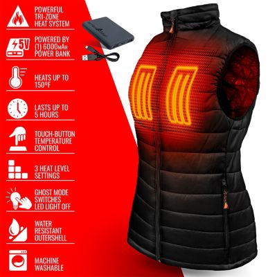 Image showing 2 th ActionHeat Women's 5V Battery Heated Puffer Vest