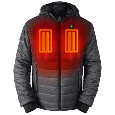 ActionHeat Men's 5V Battery Heated Puffer Jacket with Hood Heated Jacket