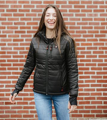 Image showing  Women's 5V Battery Heated Puffer Jacket with Hood