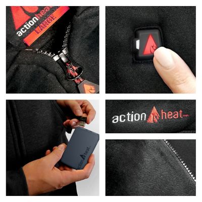 Image showing 5 th ActionHeat 5V Battery Heated Hoodie Sweatshirt