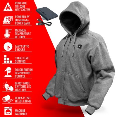 Image showing 2 th ActionHeat 5V Battery Heated Hoodie Sweatshirt