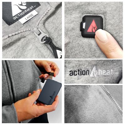 Image showing 5 th ActionHeat 5V Battery Heated Hoodie Sweatshirt