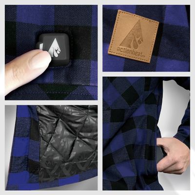 Image showing 5 th ActionHeat 5V Battery Heated Flannel Work Shirt