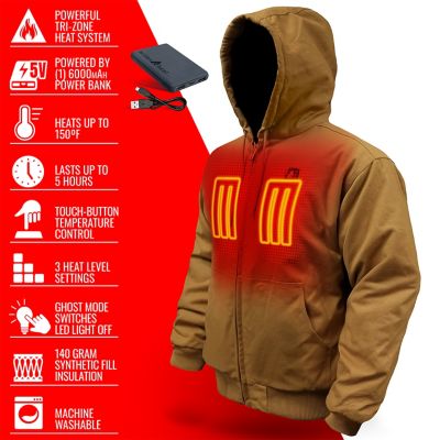 Image showing  Men's 5V Battery Heated Work Jacket