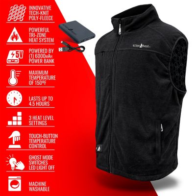 Image showing  Men's 5V Battery Heated Performance Fleece Vest