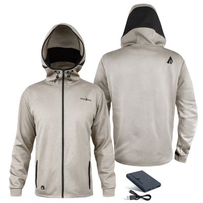 Image showing 8 th ActionHeat Men's 5V Battery Heated Slim Fit Hoodie