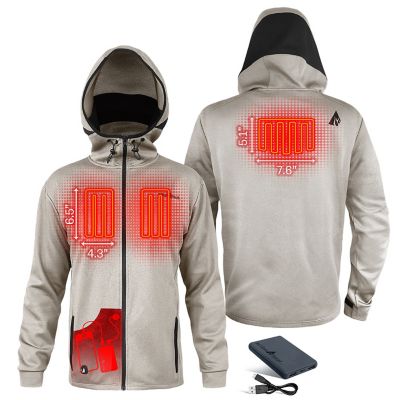 Image showing  Men's 5V Battery Heated Slim Fit Hoodie