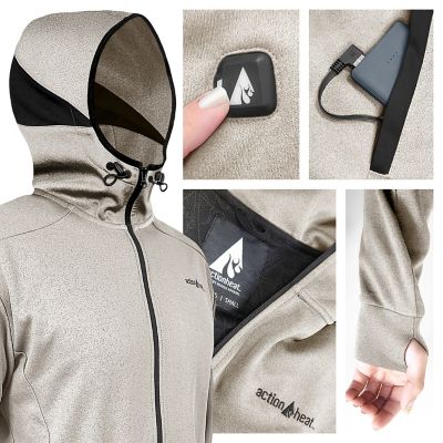 Image showing  Men's 5V Battery Heated Slim Fit Hoodie