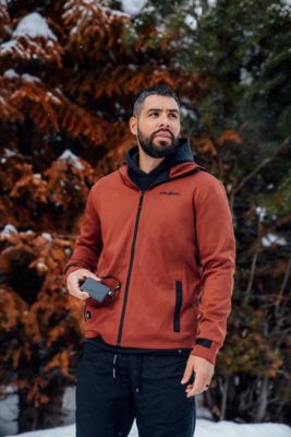 Image showing 3 th ActionHeat Men's 5V Battery Heated Slim Fit Hoodie