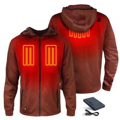 Image showing 7 th ActionHeat Men's 5V Battery Heated Slim Fit Hoodie
