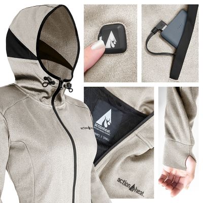 Image showing 5 th ActionHeat Women's 5V Battery Heated Slim Fit Hoodie