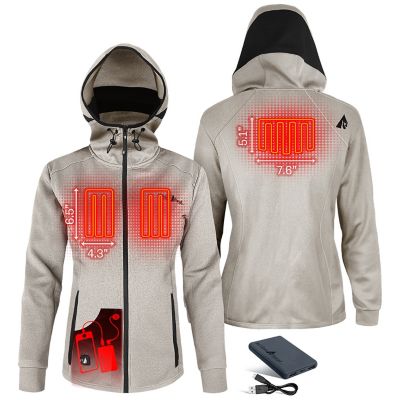 Image showing 4 th ActionHeat Women's 5V Battery Heated Slim Fit Hoodie