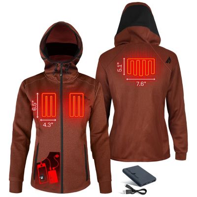 Image showing 3 th ActionHeat Women's 5V Battery Heated Slim Fit Hoodie