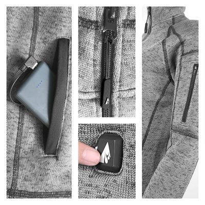 Image showing  Men's 5V Battery Heated Sweater Jacket