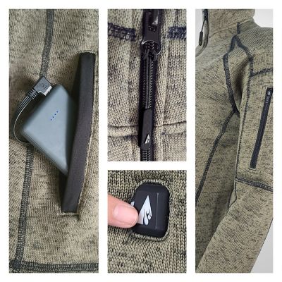 Image showing 5 th ActionHeat Men's 5V Battery Heated Sweater Jacket