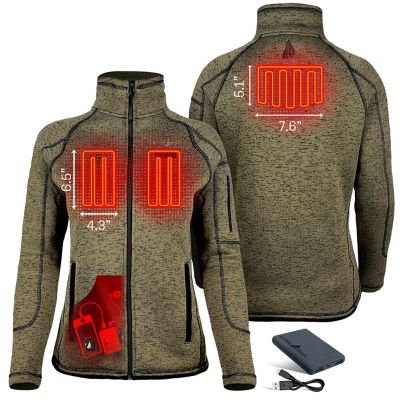 Image showing  Women's 5V Battery Heated Sweater Jacket
