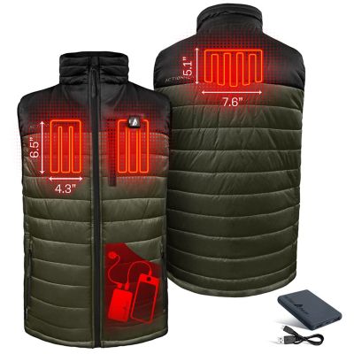 Image showing  Men's 5V Battery Heated Poconos Puffer Vest