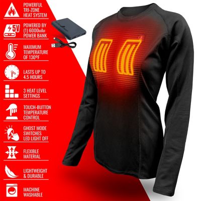 Image showing  Women's 5V Battery Heated Base Layer Shirt