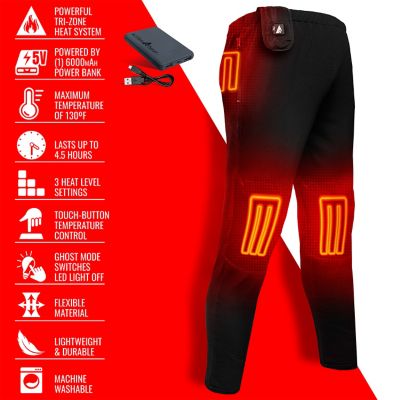 Image showing  Men's 5V Battery Heated Polyester Base Layer Bottoms