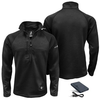 Image showing 8 th ActionHeat Men's 5V Battery Heated 1/2 Zip Up Shirt