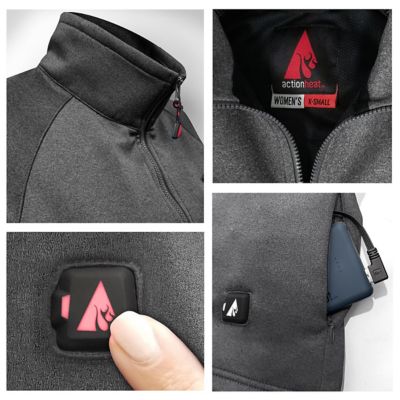 Image showing 5 th ActionHeat Women's 5V Battery Heated 1/2 Zip Up Shirt